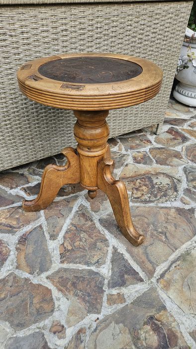 Scaun rotativ pian vintage piele Cordoba