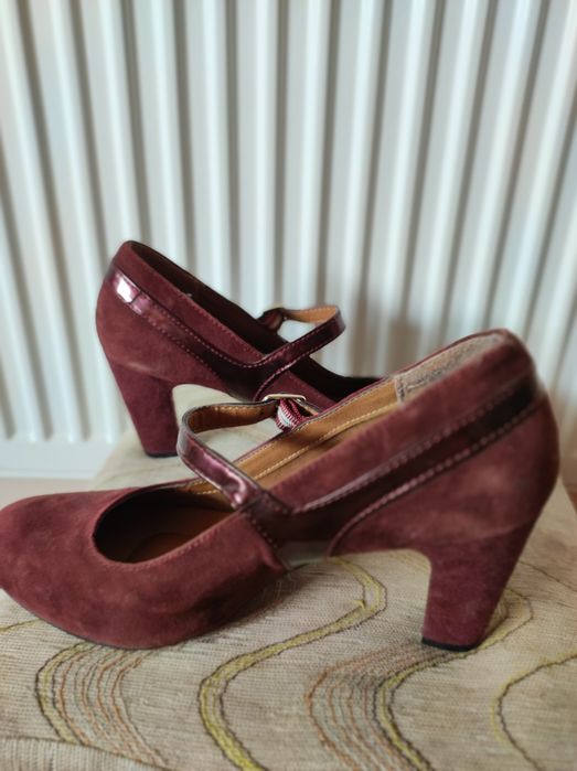 Елегантни обувки Euro Soft бордо. Размер 38