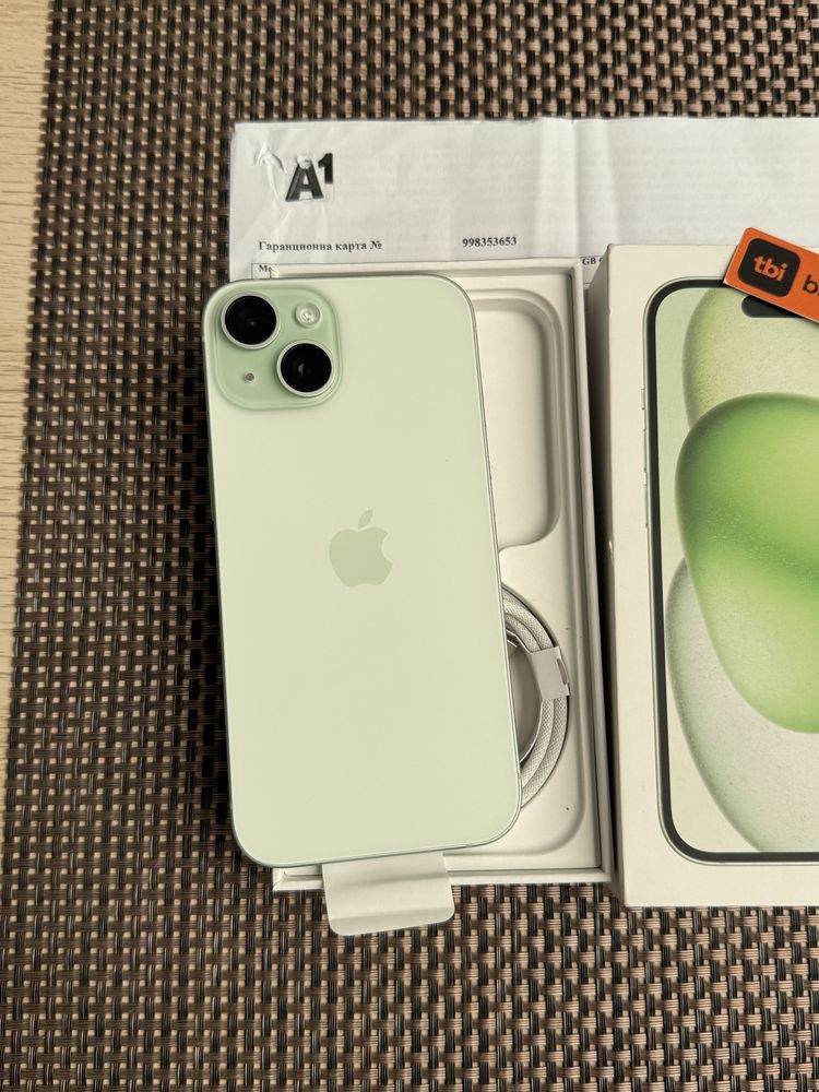 НОВ! /*ЛИЗИНГ*/ IPhone 15 128Gb Green / Айфон гаранция