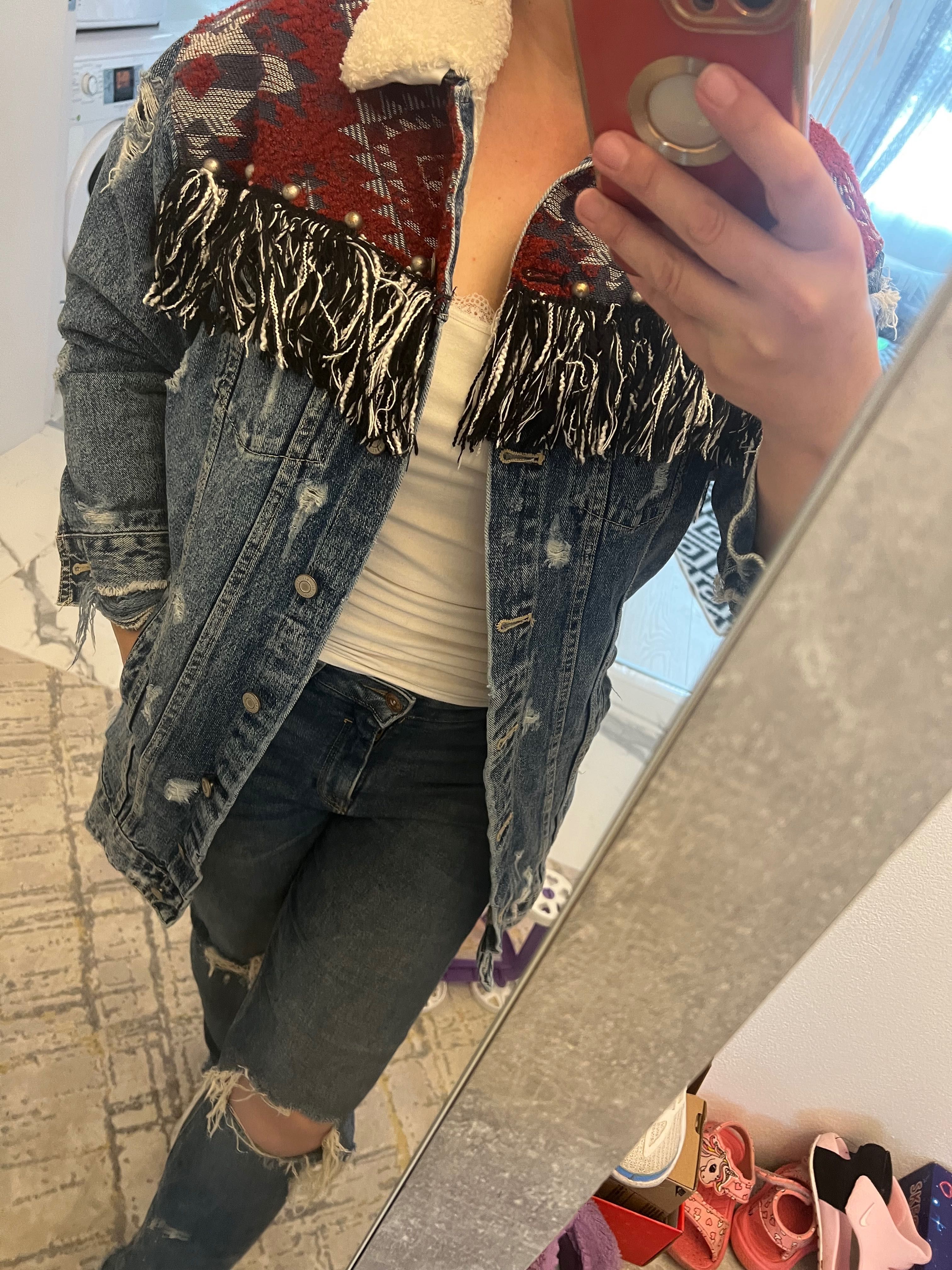 Zara Уникално дънково яке