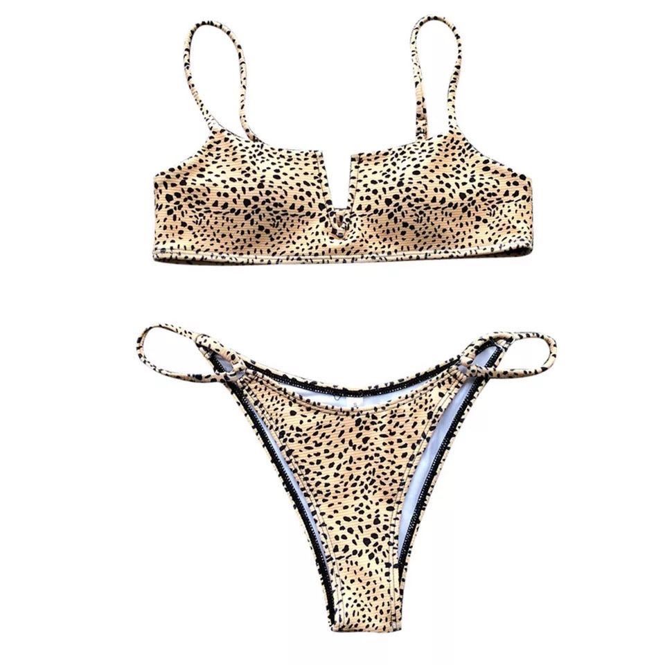 Costum baie C2 Animal Print brazilian Leopard USA gen Victoria Secret