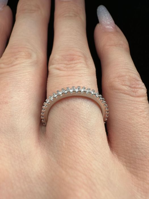 Inel argint cu moissanite