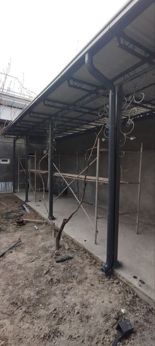 Навесы, ворота, решётки, ограждения, козырёк