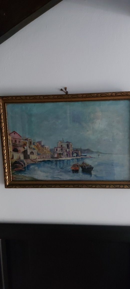 Tablou vechi,ulei,deosebit,autor consacrat.