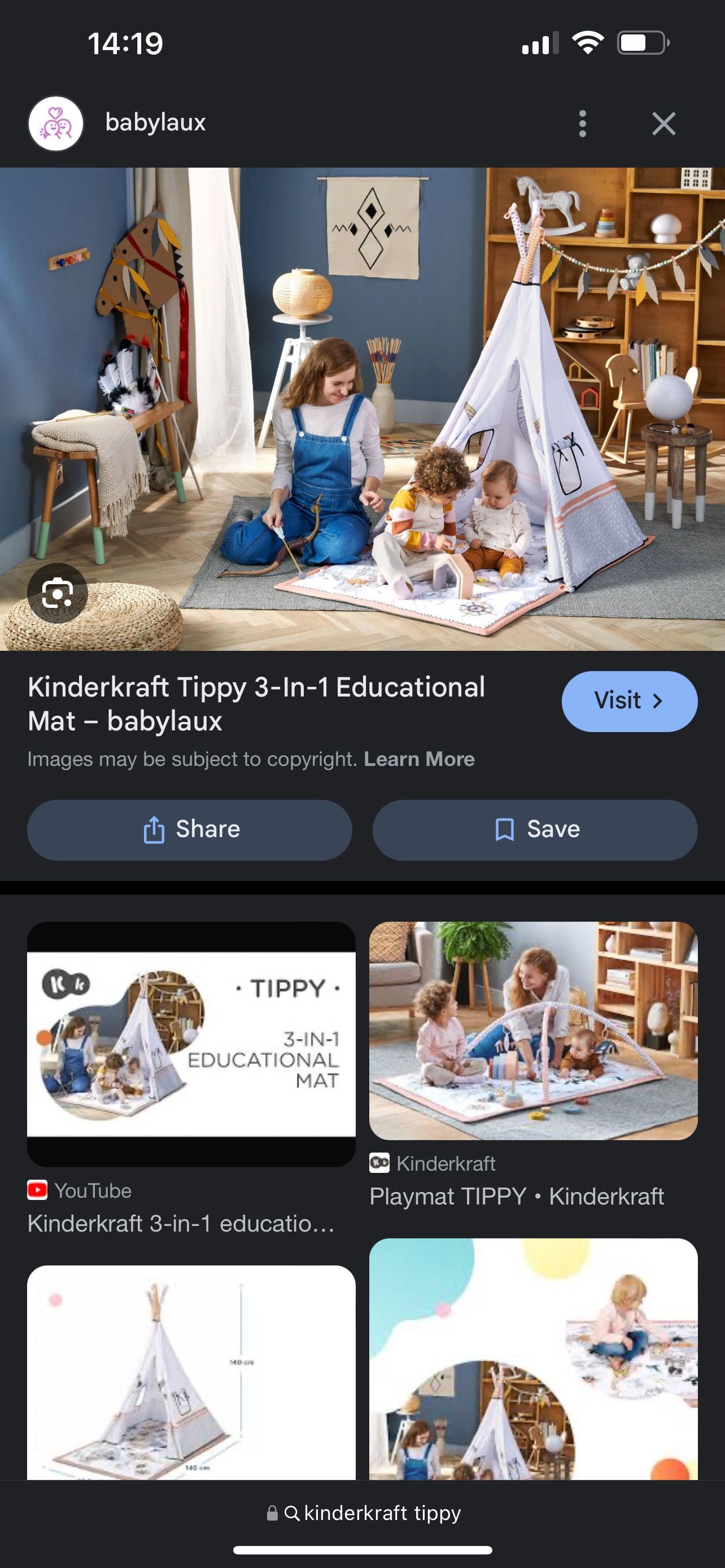 Образователна Гимнастика KinderKraft TIPPY, 3 В 1 0м до 5 години