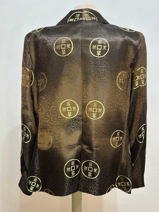 Жакет женский из жаккардовой парчи с английским воротником (р. 50-52)