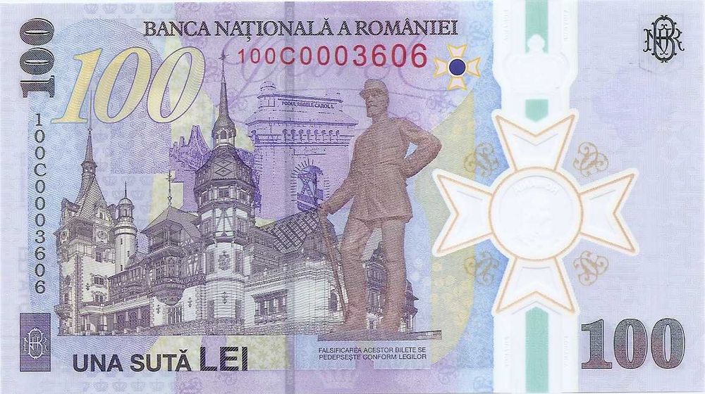 Romania 100 Lei 2024 - Carol I (Polimer , Folder BNR) P-127 UNC !!!