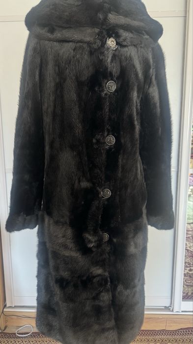 Шуба норка черный бриллиант