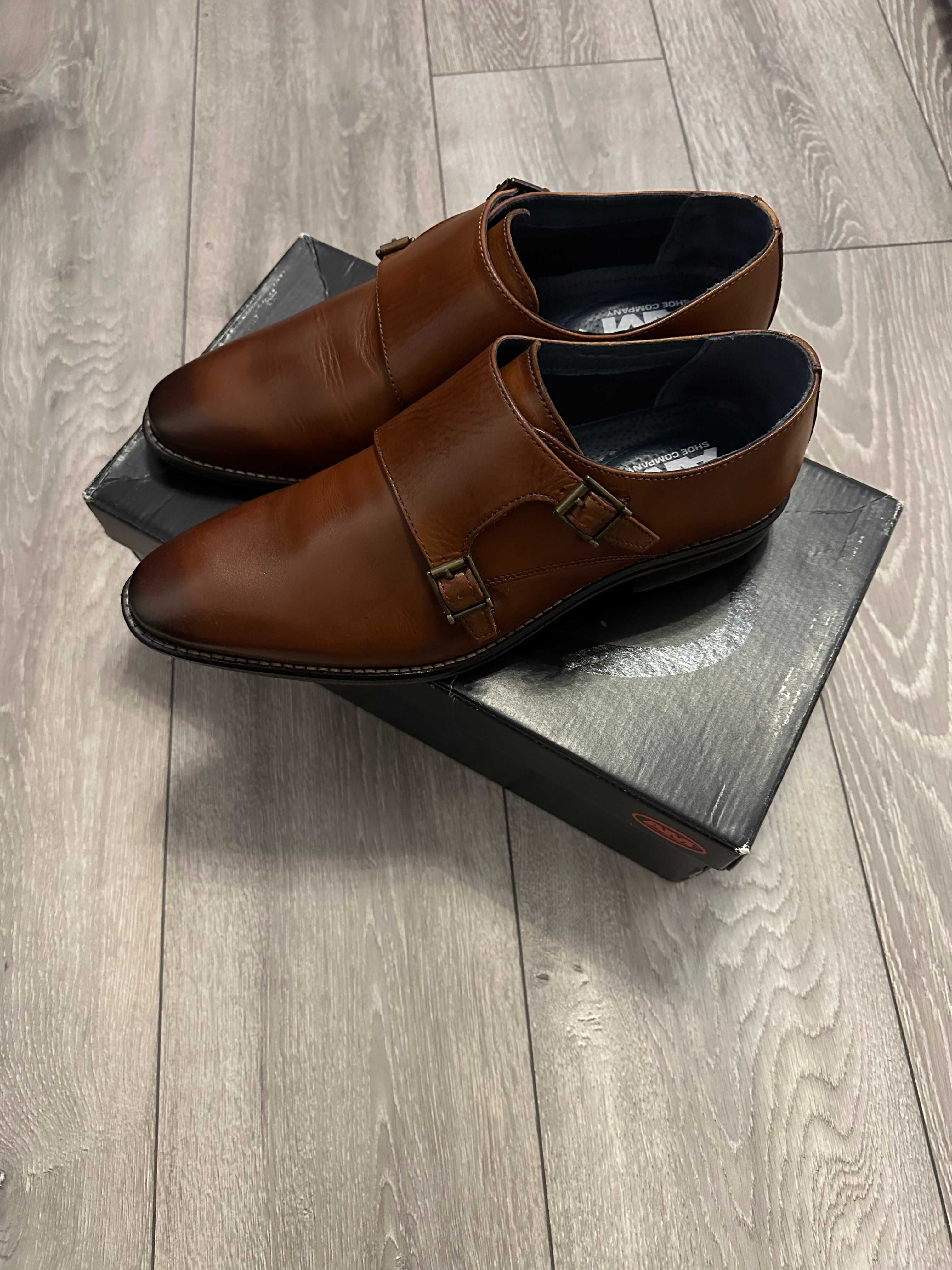 Pantofi piele maro marime 42