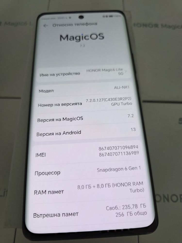Honor Magic 6 Lite 8/256  нови, година гаранция от датата на покупка