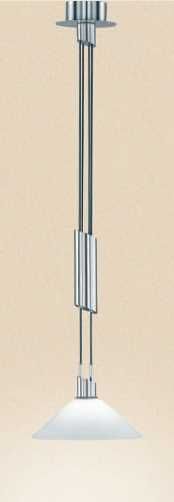 Осветително тяло Sacramento висящо Nickel Mat/стъкло, асансьор