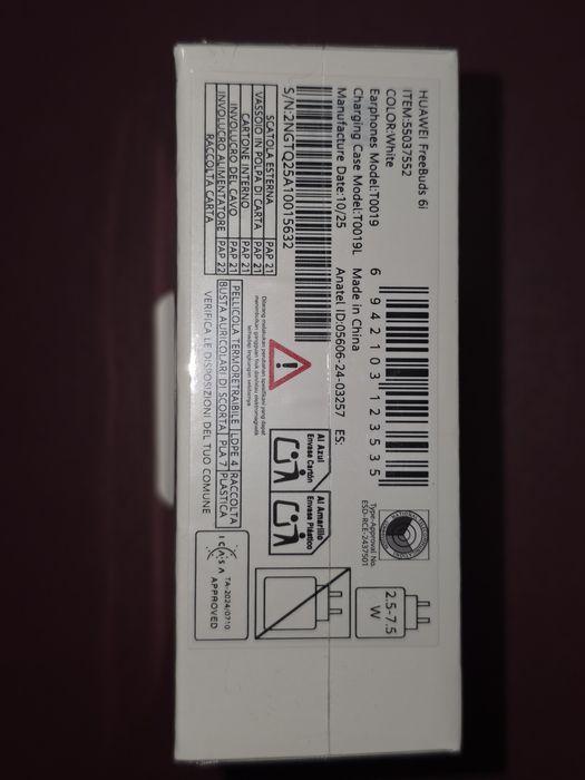 Casti In-Ear Huawei FreeBuds 6i,Wireless, ANC, Bluetooth, sigilat