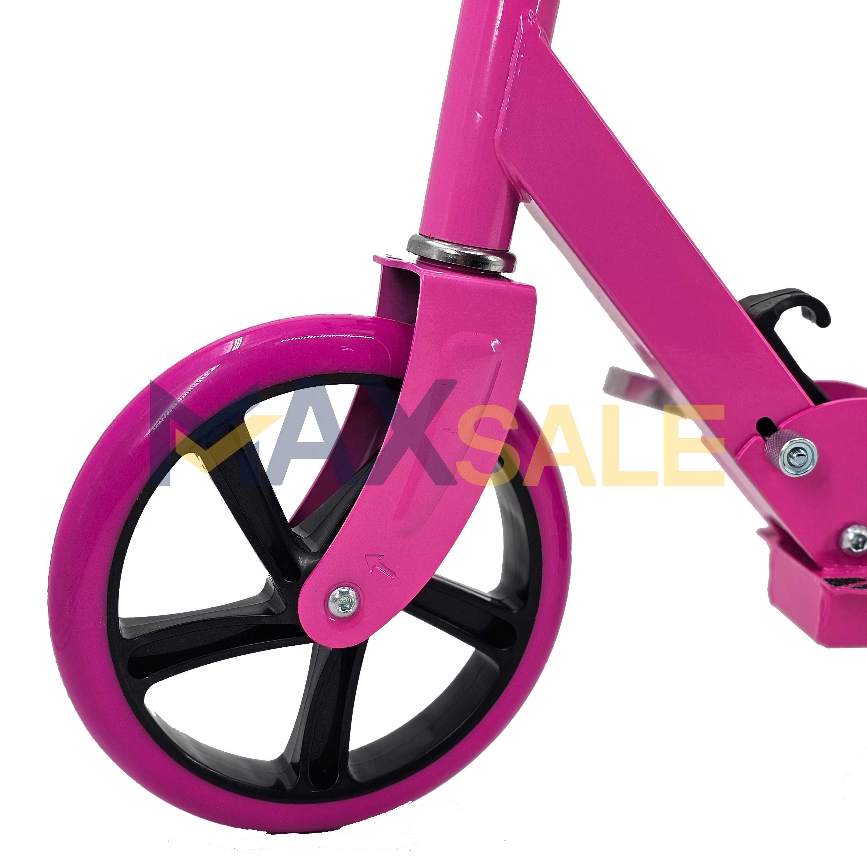 Тротинетка Детска скутер scooter сгъваема бяло кръгове нови тротинетка