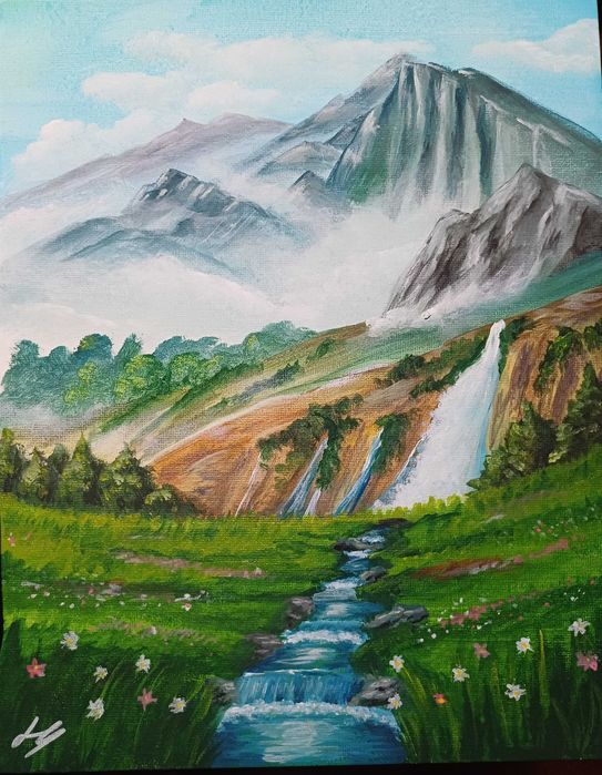 "Планинска идилия" - платно 24/30