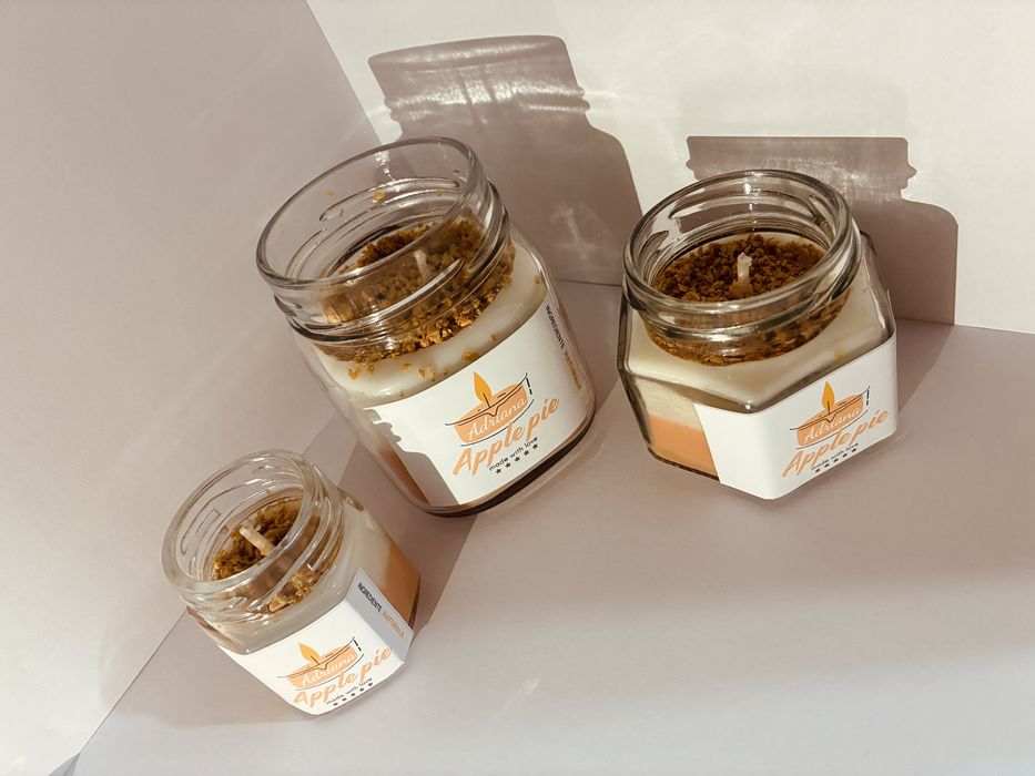 Lumanari parfumate, 100% ceara de soia