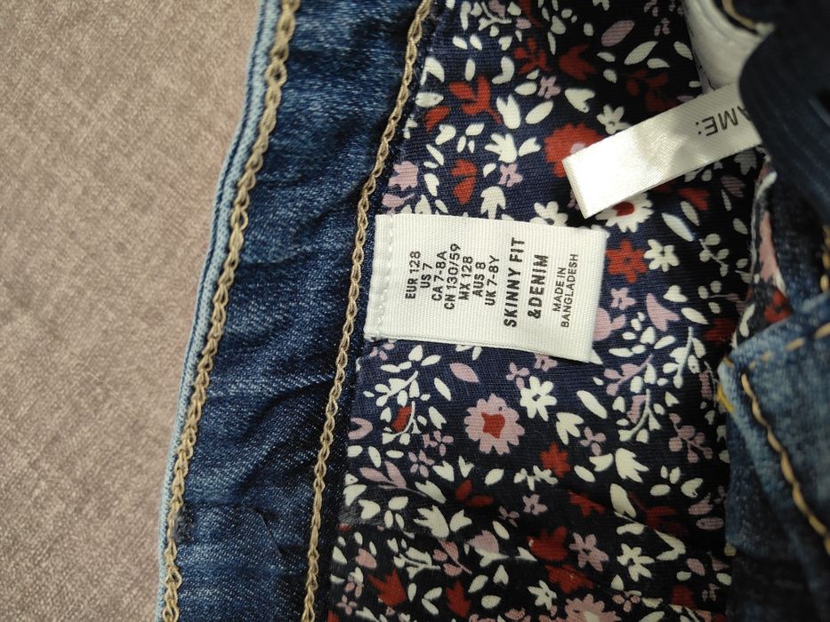 Lot 4 pantaloni fete, măr. 128