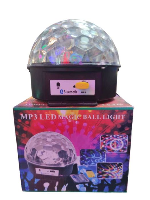 Декоративна Парти лампа, Диско лампа с дистанционно + подарък флашка