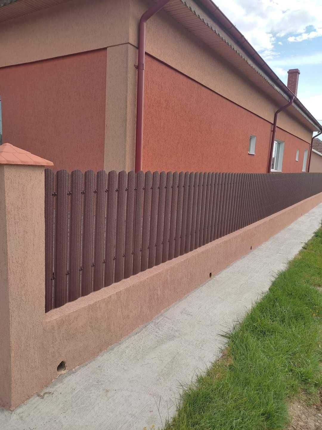 Garduri de diferite modele (stil jaluzele, sipca metalica, BCA, plasa)