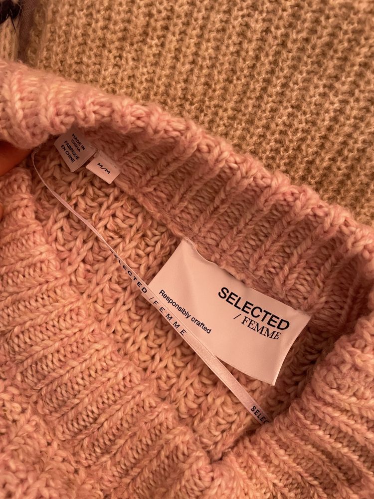 Дамски пуловер, розов пуловер, бежов, Zara Bershka Armani Guess select