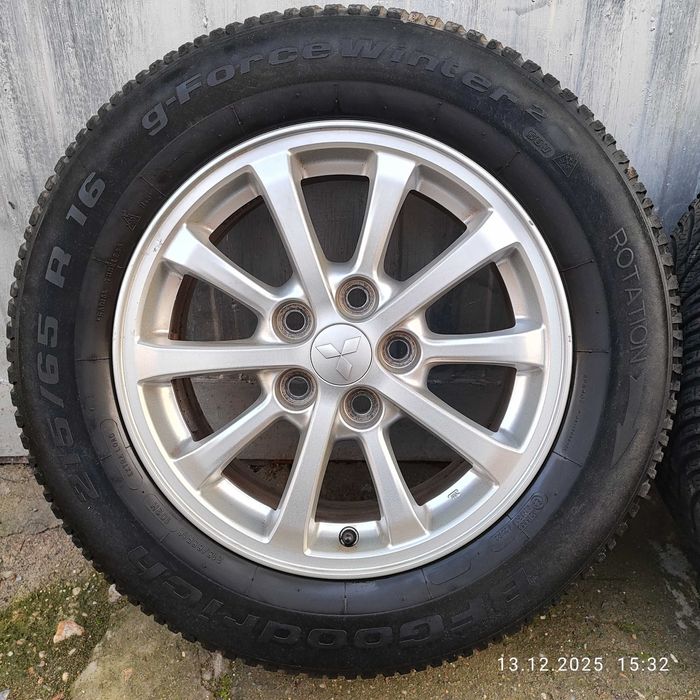 4бр 16” Ориг. Джанти MITSUBISHi s5х114,3 6,5Jx16H2.ET46 с зимни гуми