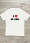 Забавна тениска I love boobies