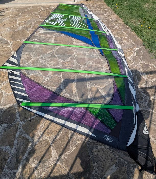 Фрийрайд платно за уиндсърф Gaastra Matrix 6.0 и карбонова SDM мачта