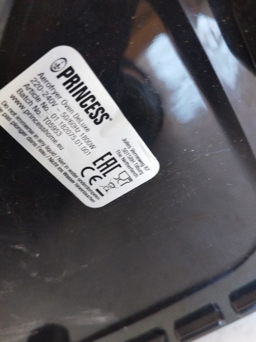 Airfryer Princess Model T05953 Pentru piese