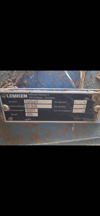 Vând plug Lemken 6+1