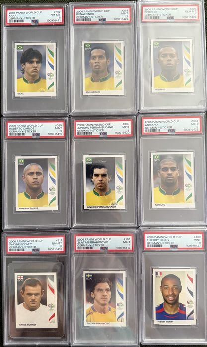 Panini Topps diverse Carduri/Stickere autentificate si gradate de PSA