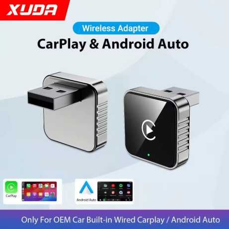 Безжичен (wireless) адаптер Xuda за Android Auto и CarPlay
