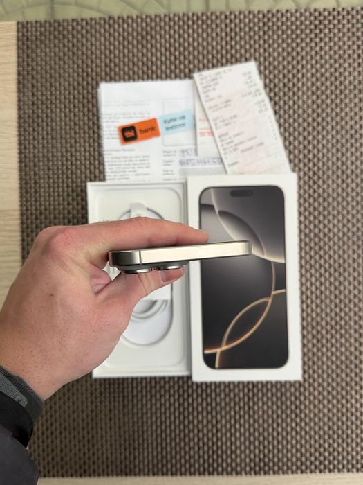 КАТО НОВ! *ЛИЗИНГ* iPhone 16 Pro Max 256Gb Natural Titanium / 24М Гар