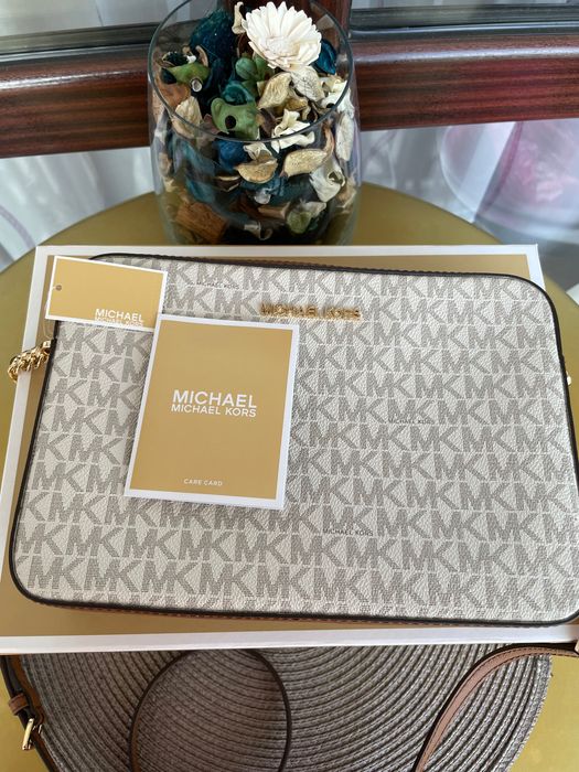 Дамска чанта Michael Kors Jet black Vanilla
