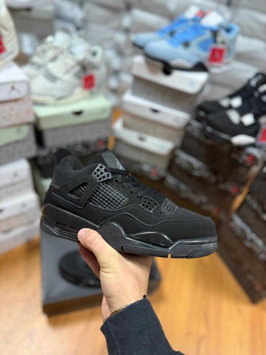 #TrueToSHoe# Nike Air Jordan 4 Black Cat - Livrare Cu Verificare -