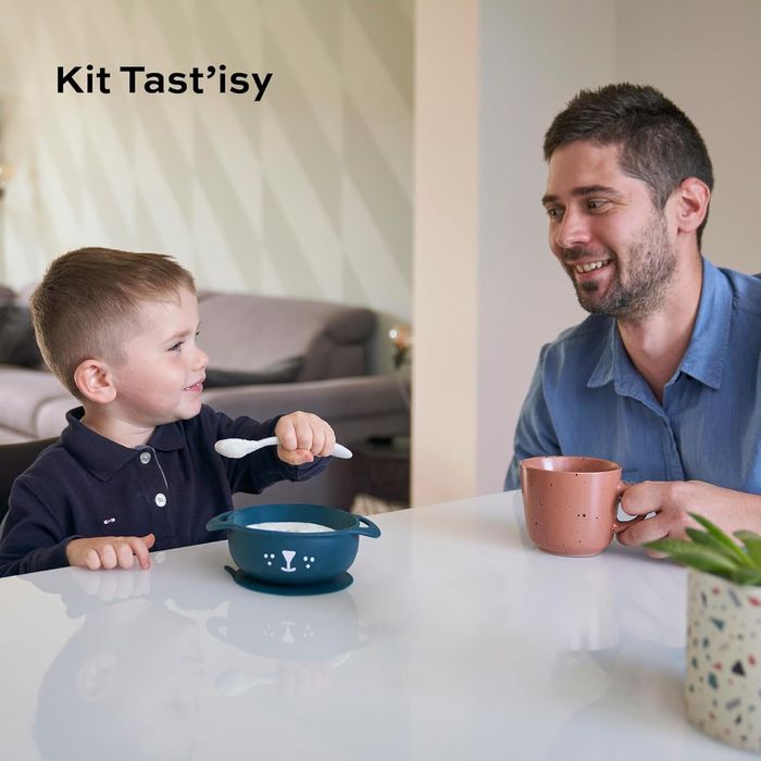 Bol din silicon pt hrănire bebeluși Taste' ISY, Babymoov, Catelus