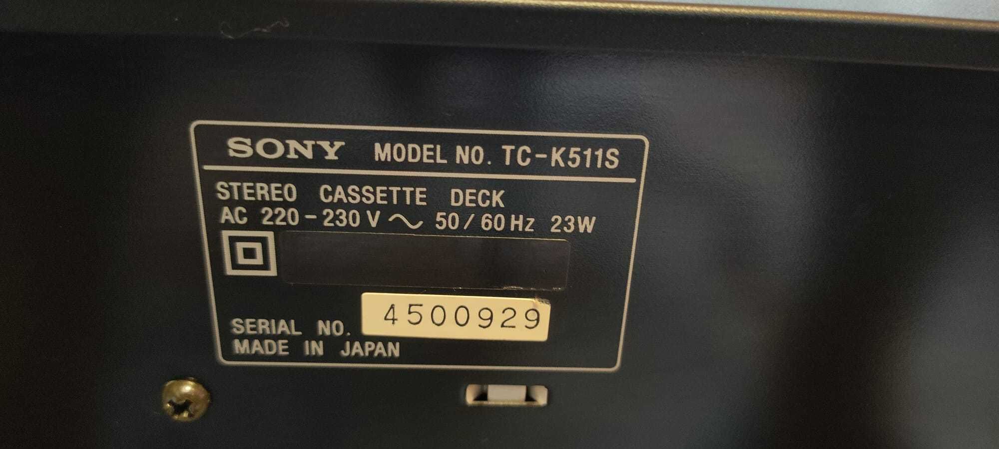 Sony TC - K 511 S Stereo Cassette Deck