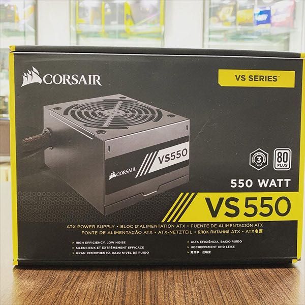 Sursa Corsair VS550 550W, PFC Activ - PREȚ FIX, nu trimit .