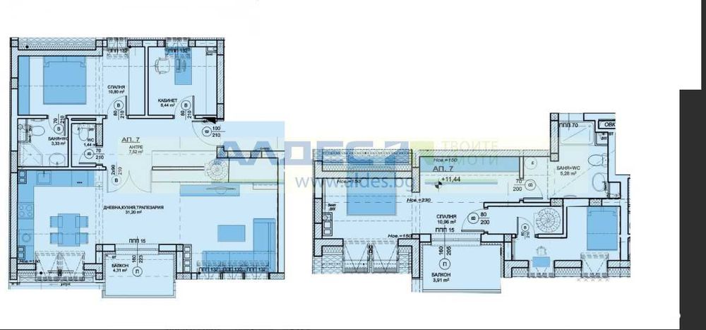 Продава се Тристаен апартамент в София, Кръстова вада - 124 кв.м за 2017 €/кв.м - Снимка #11