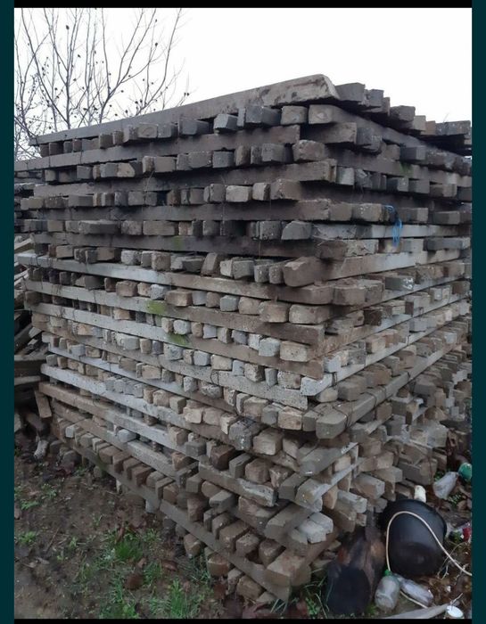 Spalier beton stâlpi de vie de gard din defrișări