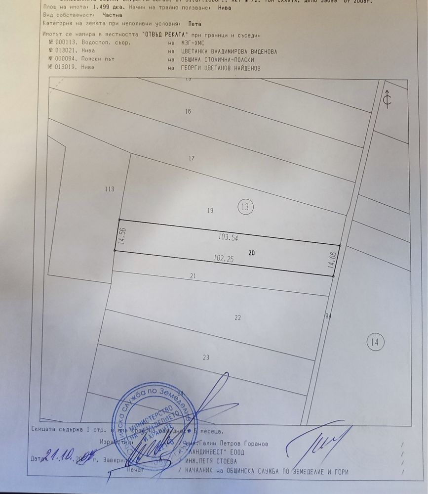 Продажба парцел- земеделска земя