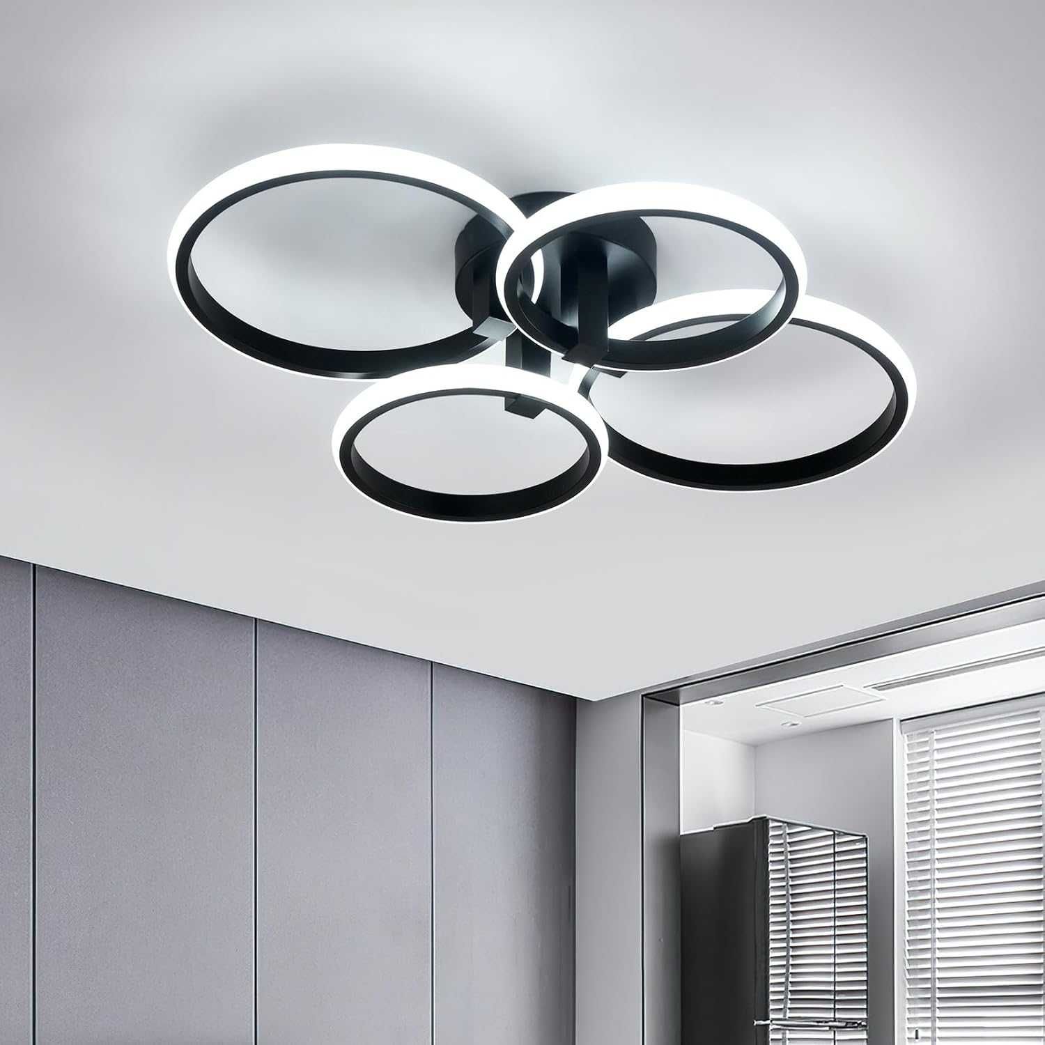 Lustra tavan moderna 48w 5400lm alb rece