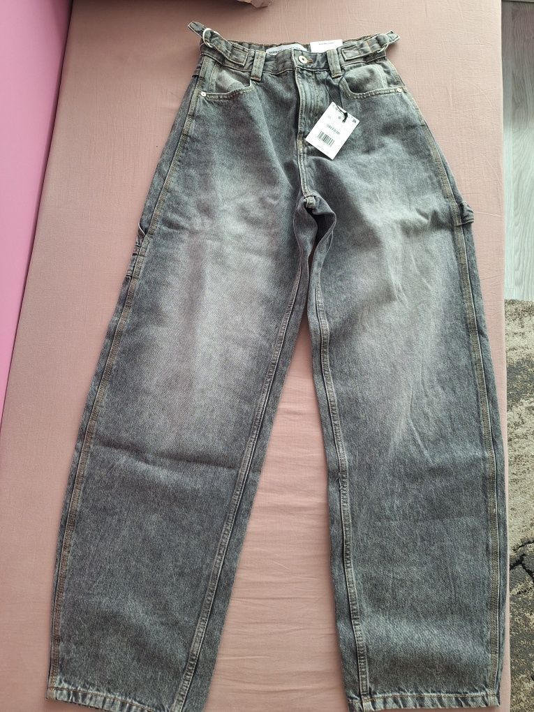 Дънки Wide Balloon Bershka