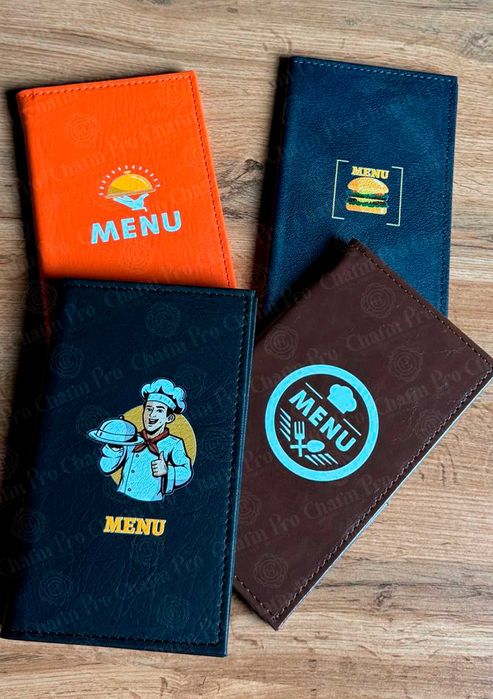 Menu va check holder. Restoran va kafelar uchun.