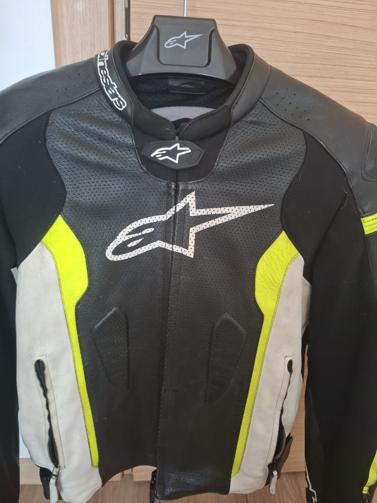 Geaca moto de piele Alpinestars cu cocoasa masura 52