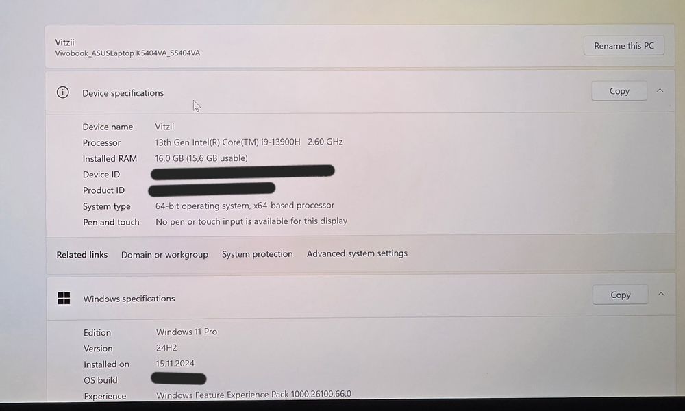 Laptop ASUS VivoBook S 14 OLED S5404VA - cu garantie