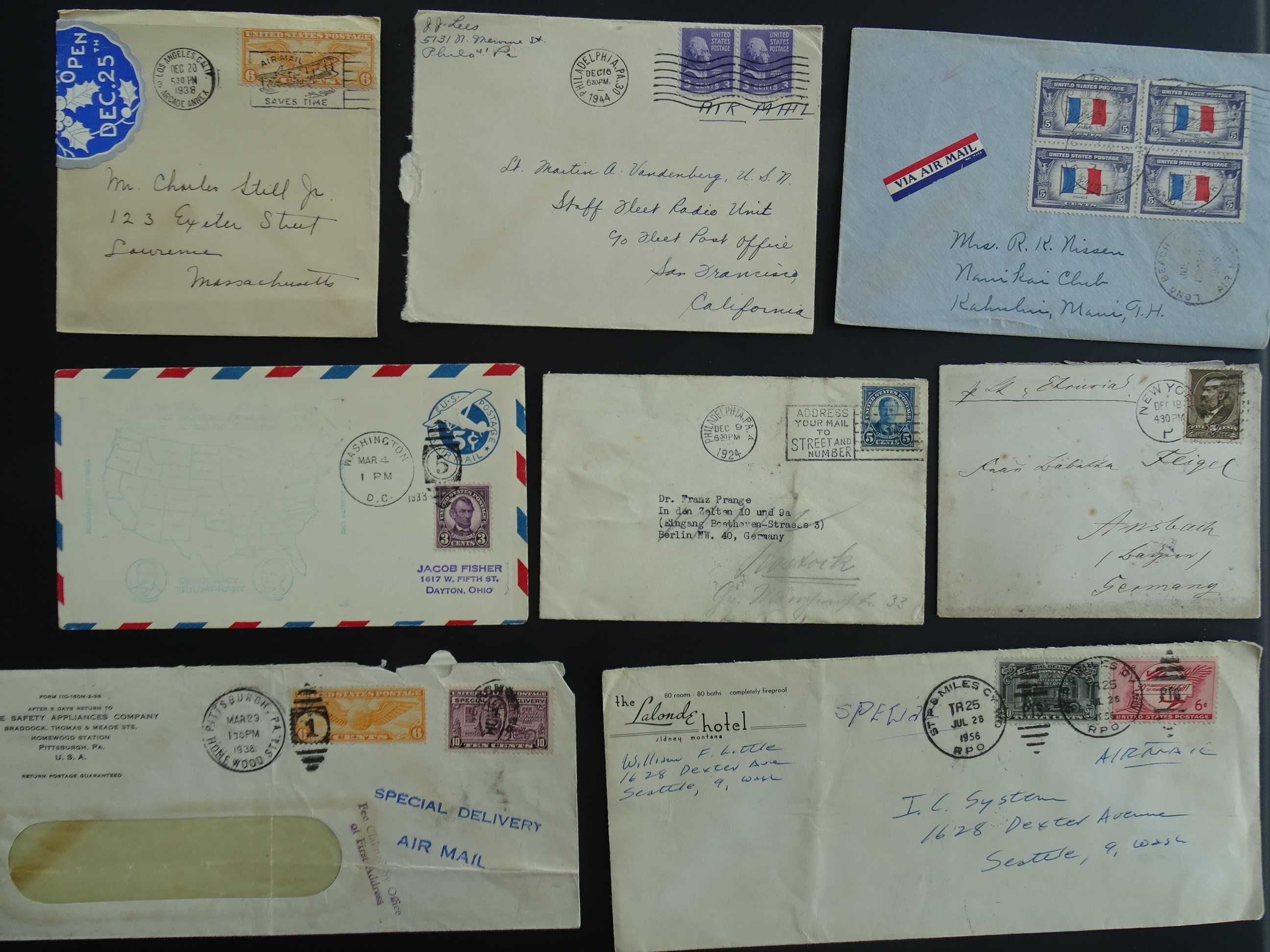 USA/SUA 1900-1945 , 50 plicuri circulate (Lot 4004)