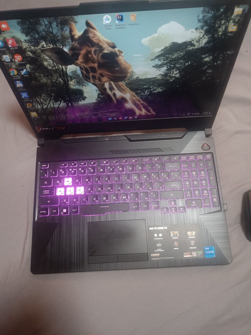 - Noutbuk sotiladi: ASUS TUF Gaming F15  (FX506HF)
- Protsessor: Intel