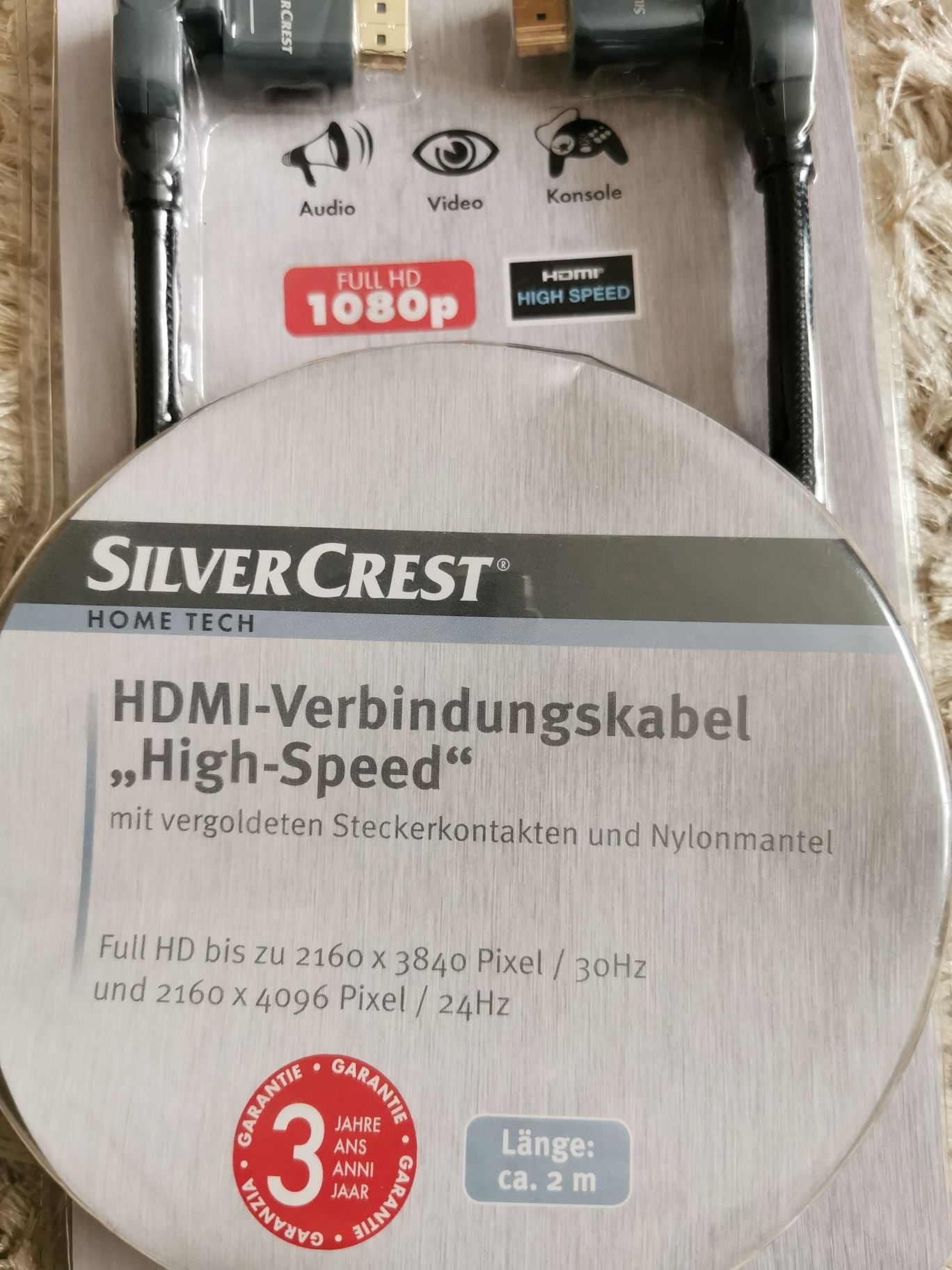 Cablu HDMI SilverCrest 1080p