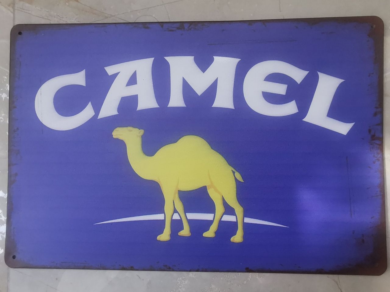 Plăcute metalice vintage Camel Peroni Budweiser / Placute retro metal