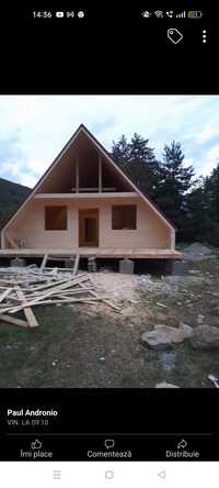 Vând construiesc case și cabane din lemn