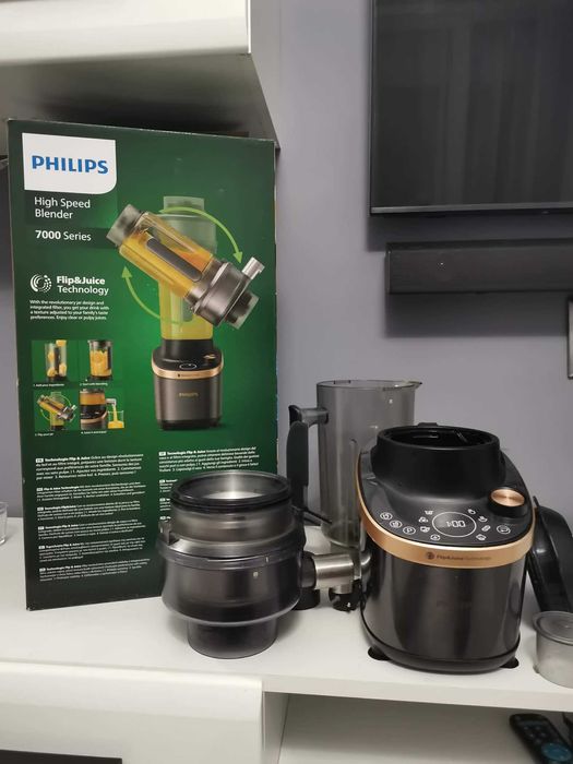 Сокоизстисквачка и блендер 2в1 Phillips Flip and Juice